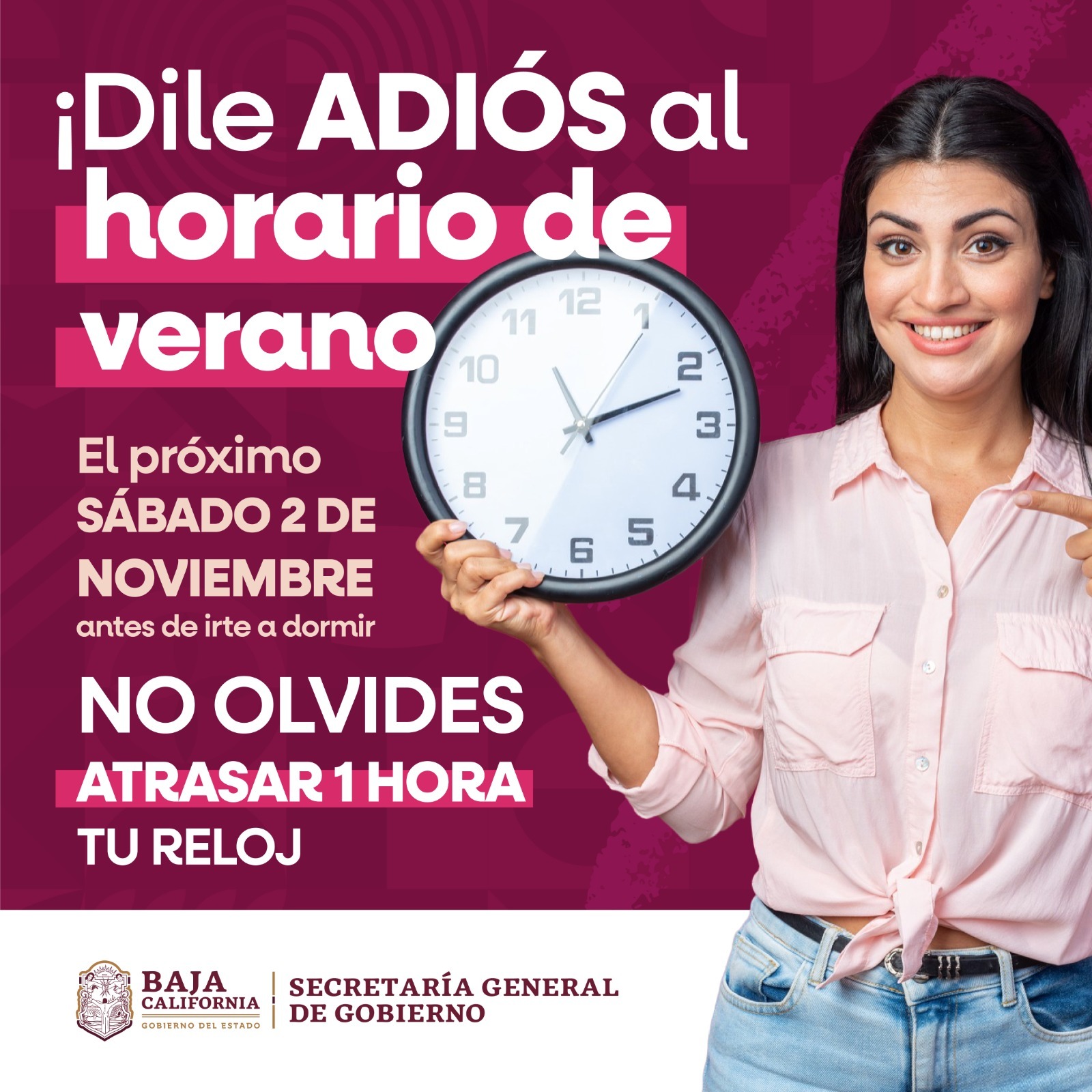 ESTA MEDIA NOCHE ENTRA EL HORARIO DE INVIERNO EN BAJA CALIFORNIA