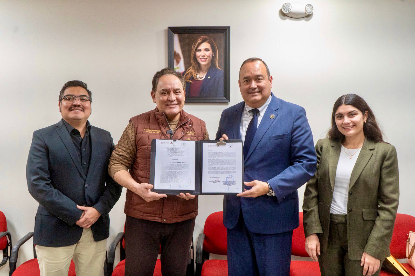 FIRMAN CONVENIO SECRETARÍA DE SALUD Y LA COMISIÓN ESTATAL DE DERECHOS HUMANOS DE BAJA CALIFORNIA