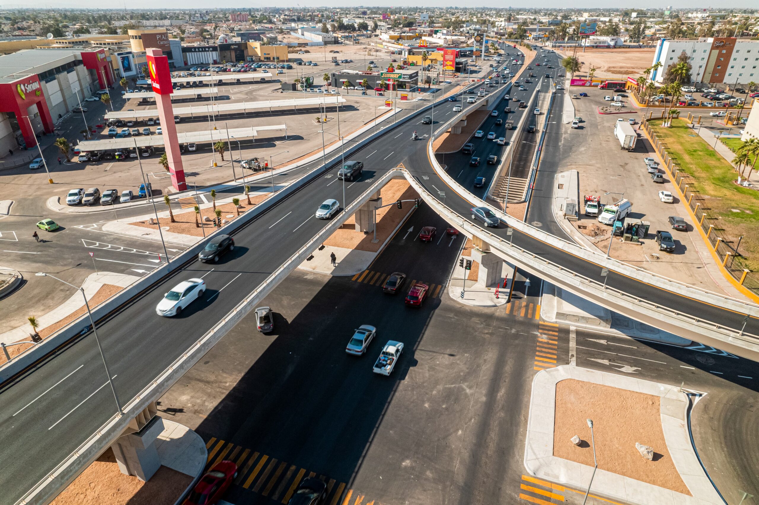 INAUGURA GOBERNADORA MARINA DEL PILAR DISTRIBUIDOR VIAL LÁZARO CÁRDENAS-CARRANZA PARA OPTIMIZAR LA MOVILIDAD DE MEXICALI