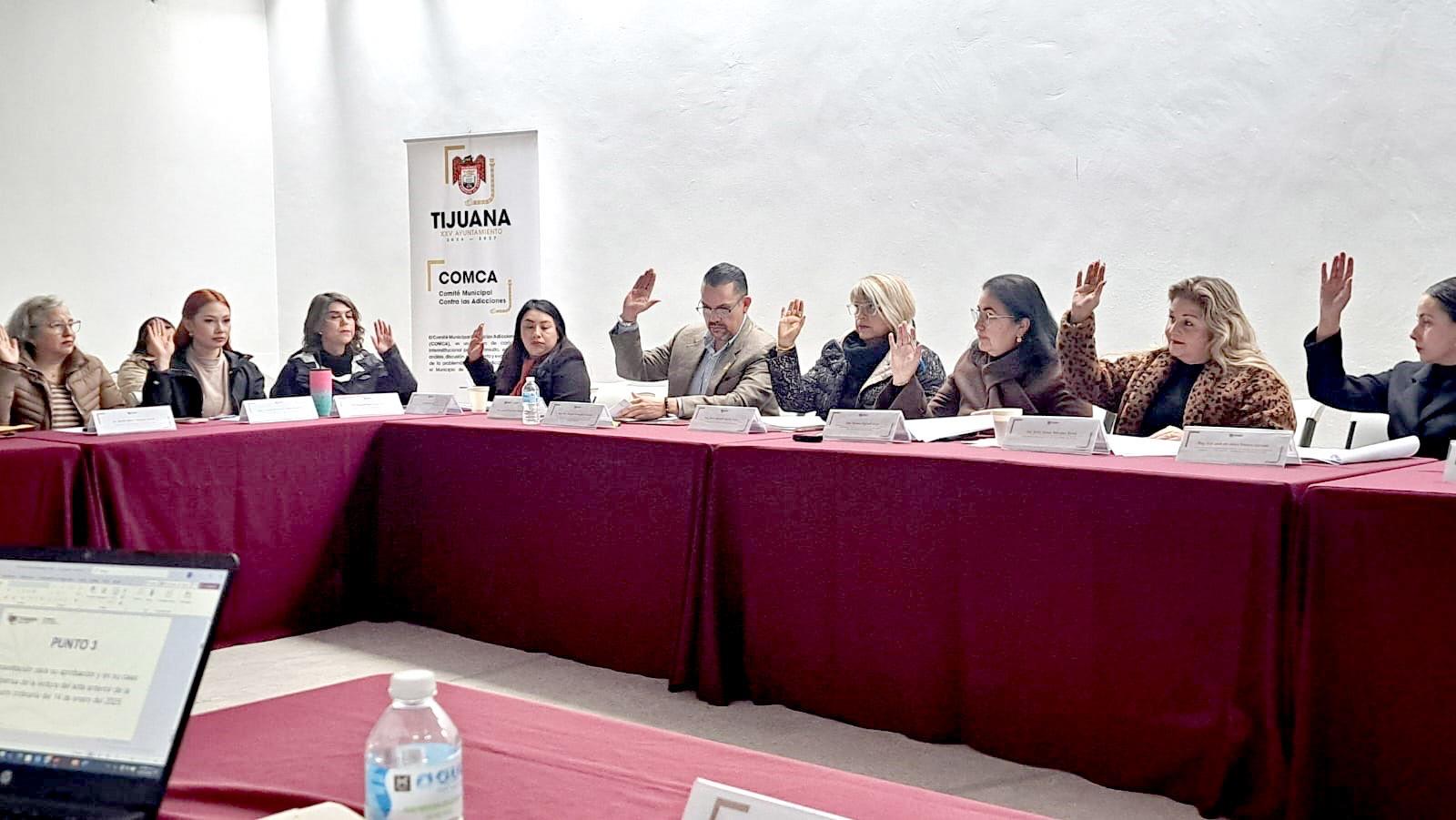 Sesiona Comité Municipal contra las Adicciones del XXV Ayuntamiento de Tijuana