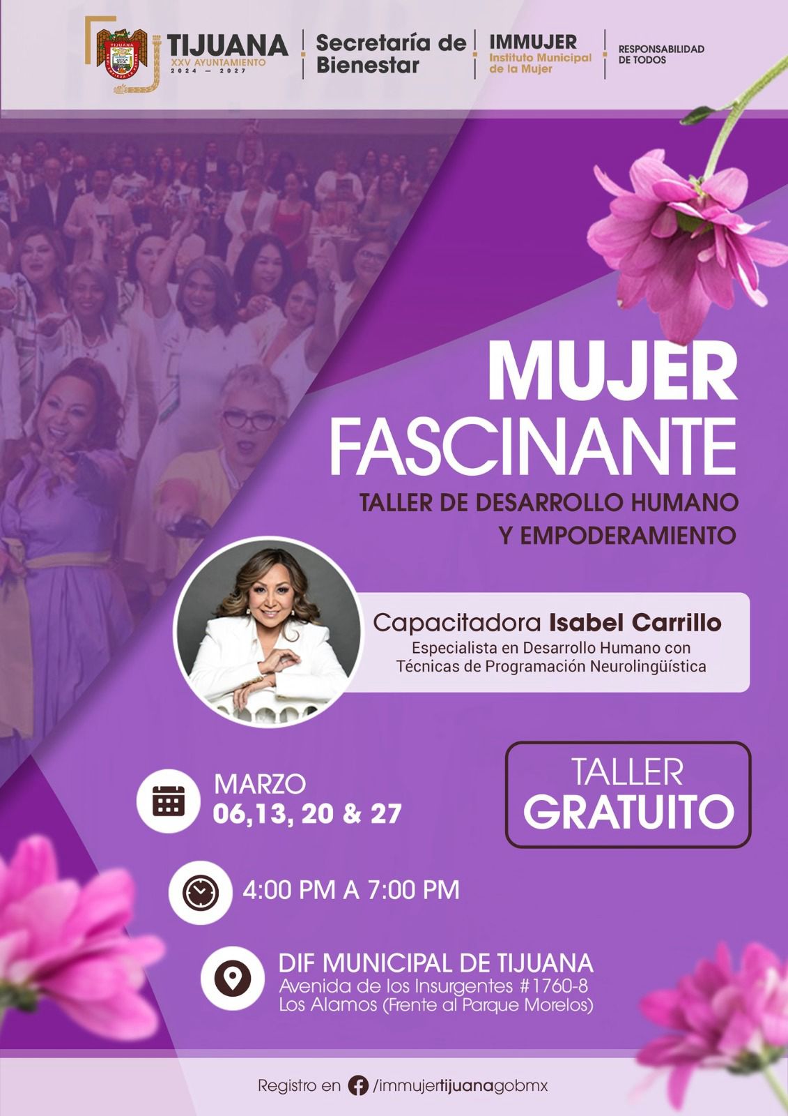 Ofrece XXV Ayuntamiento de Tijuana herramientas transformadoras para el crecimiento personal de la mujer