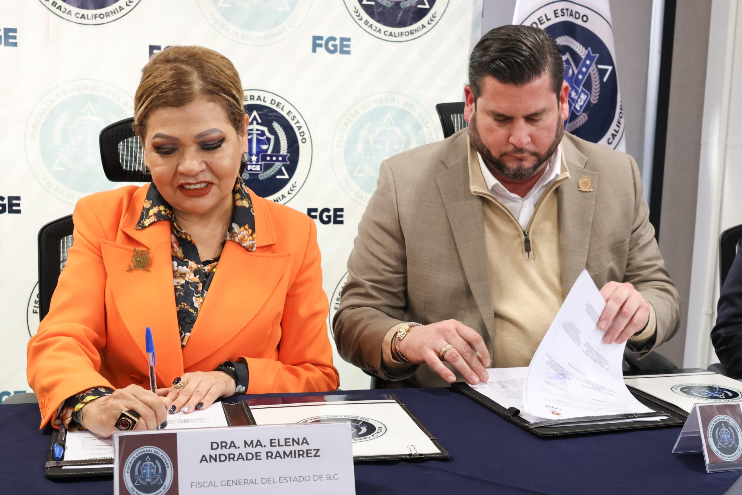 Firman XXV Ayuntamiento de Tijuana y Fiscalía General del Estado convenio para fortalecer acciones en materia de seguridad