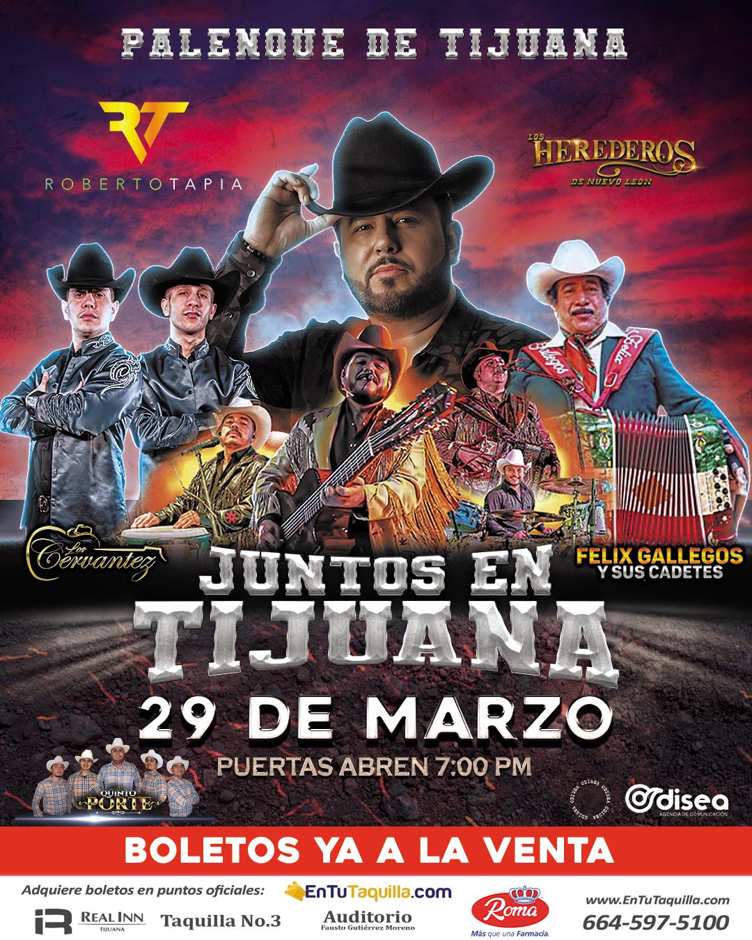 FIESTA RANCHERA EN EL PALENQUE DE TIJUANA, EL 29 DE MARZO