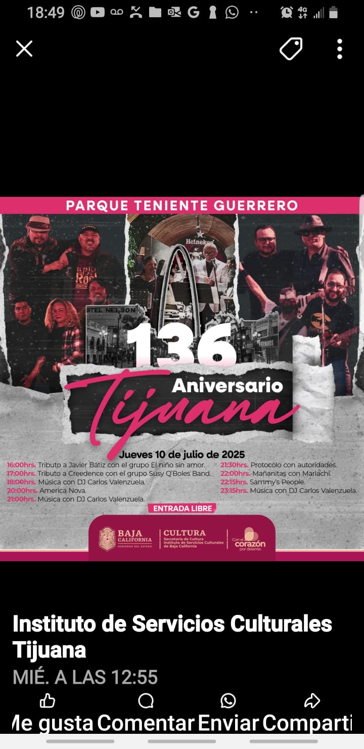 ¡FELICIDADES TIJUANA EN TÚ 136 ANIVERSARIO¡