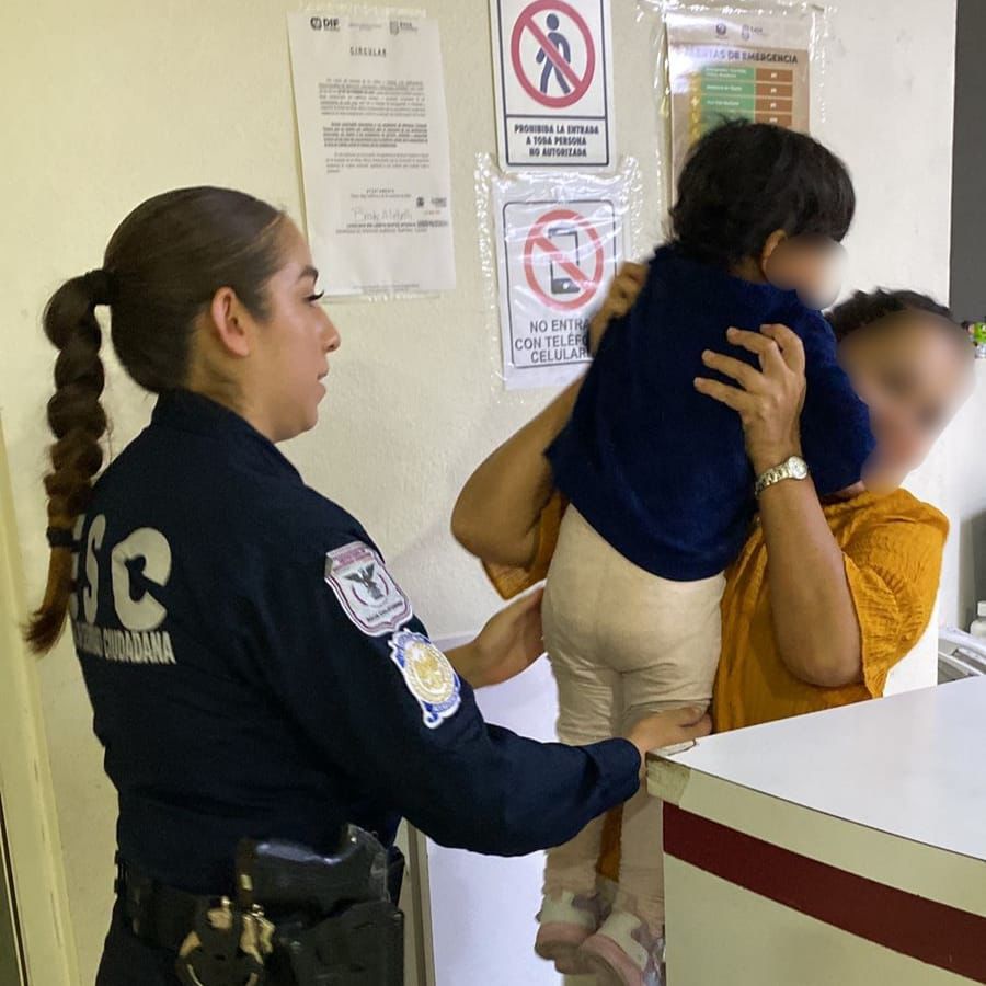 ESCUADRÓN VIOLETA DE FESC RESCATA A MENOR VÍCTIMA DE OMISIÓN DE CUIDADOS