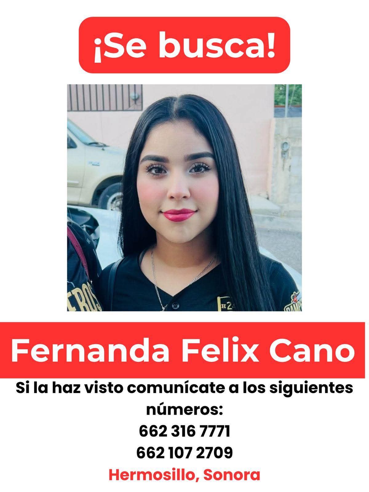 EL GOBIERNO DE SONORA PIDE LA AYUDA DEL PÚBLICO PARA DAR CON EL PARADERO DE ESTA JOVENCITA
