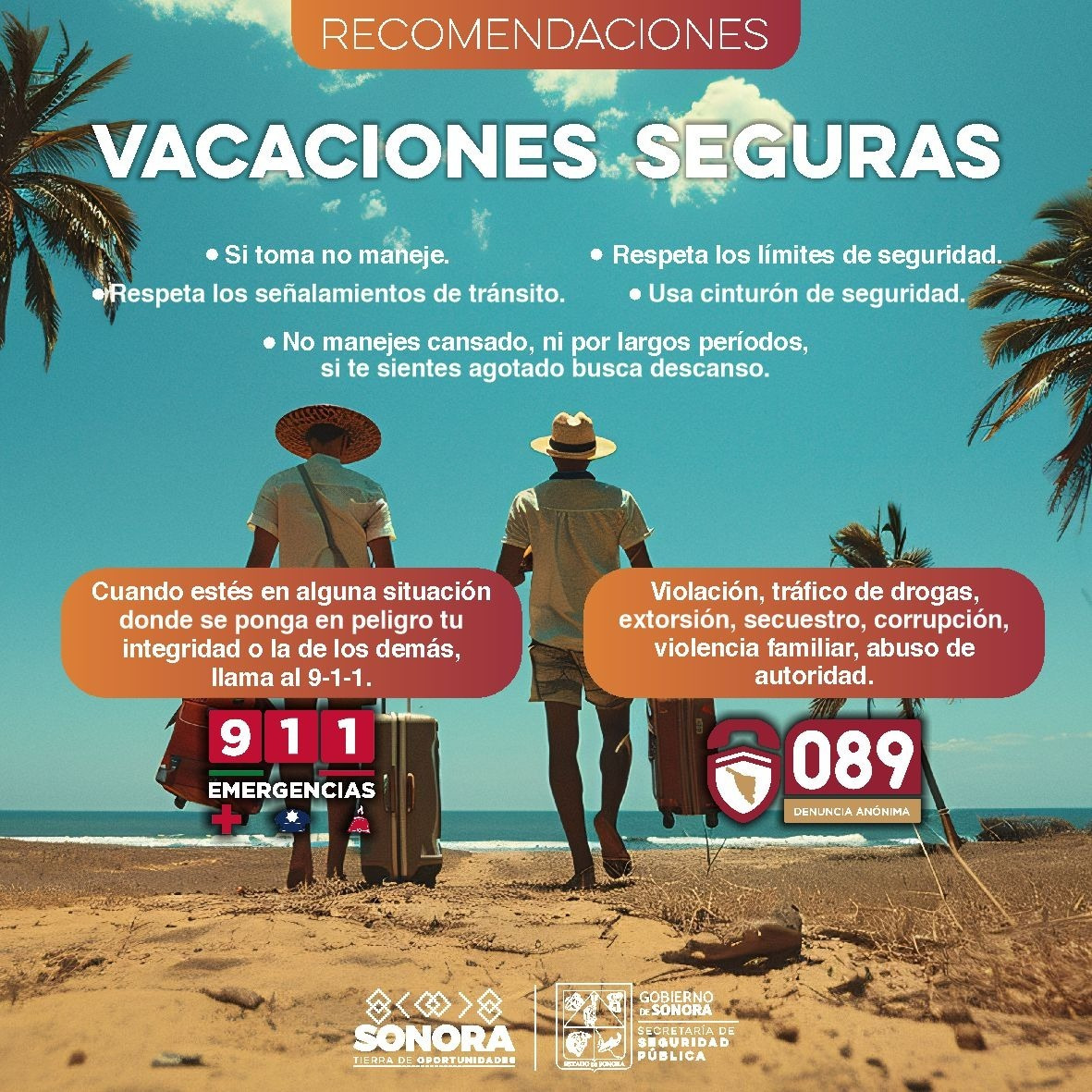 Exhortan a prevenir accidentes estas vacaciones