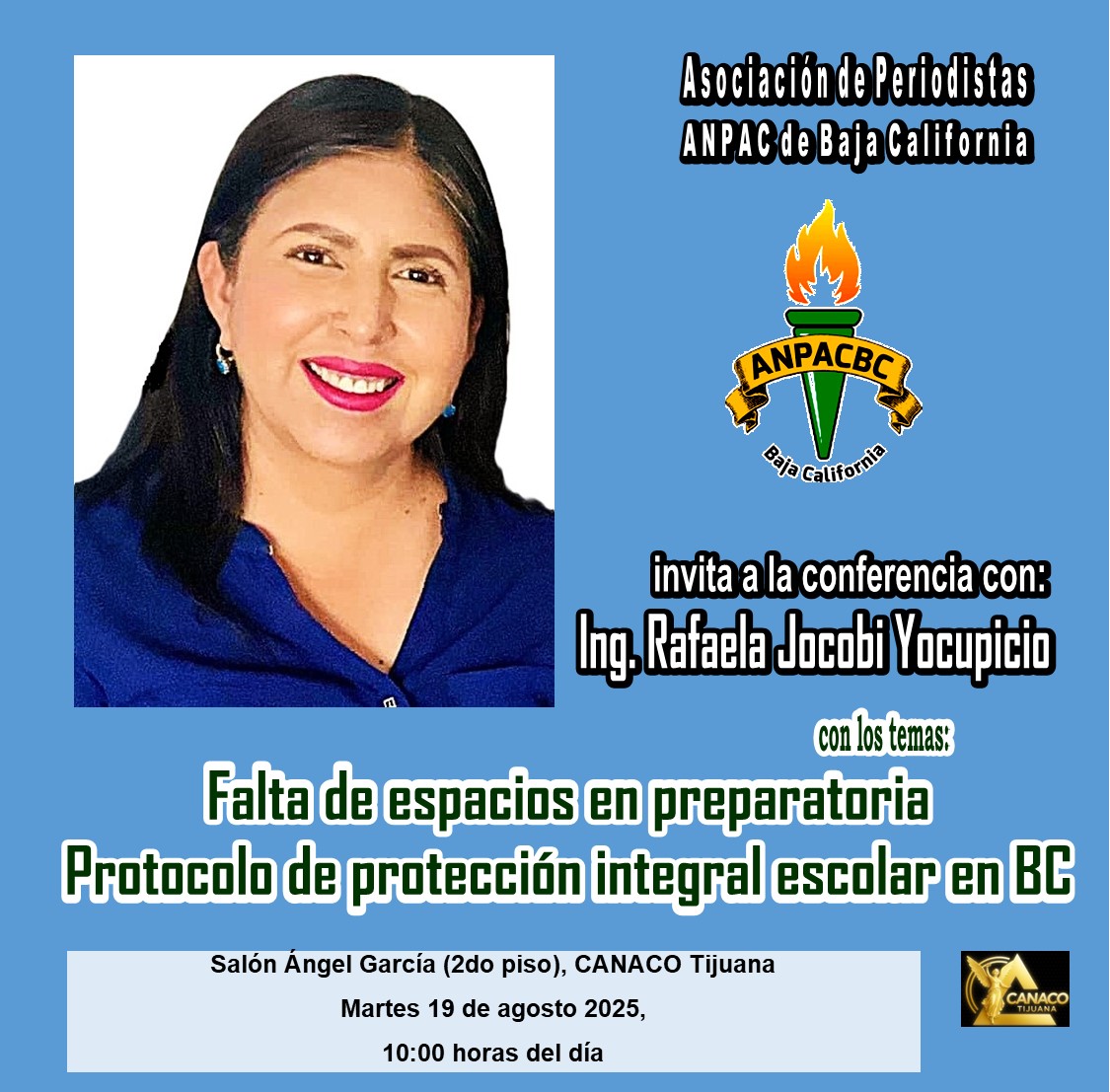 EN LA AGENDA DE LA ASOCIACIÓN DE PERIODISTAS,HOY PRESENTAN LA CONFERENCIA SOBRE FALTA DE ESPACIOS EN PREPARATORIA
