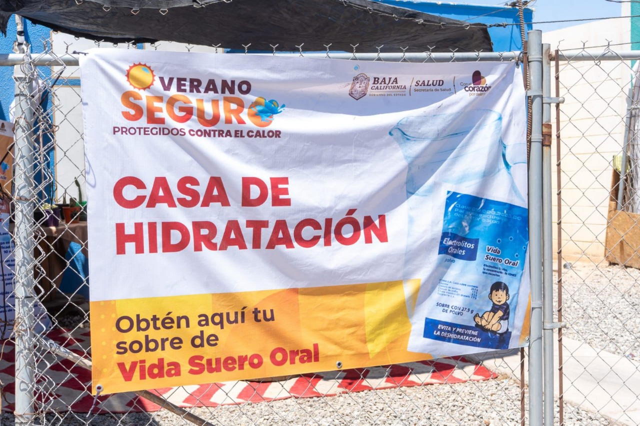 ANTE TEMPERATURAS SUPERIORES A LOS 52 GRADOS, RECOMIENDAN ACUDIR A CASAS DE HIDRATACIÓN EN MEXICALI