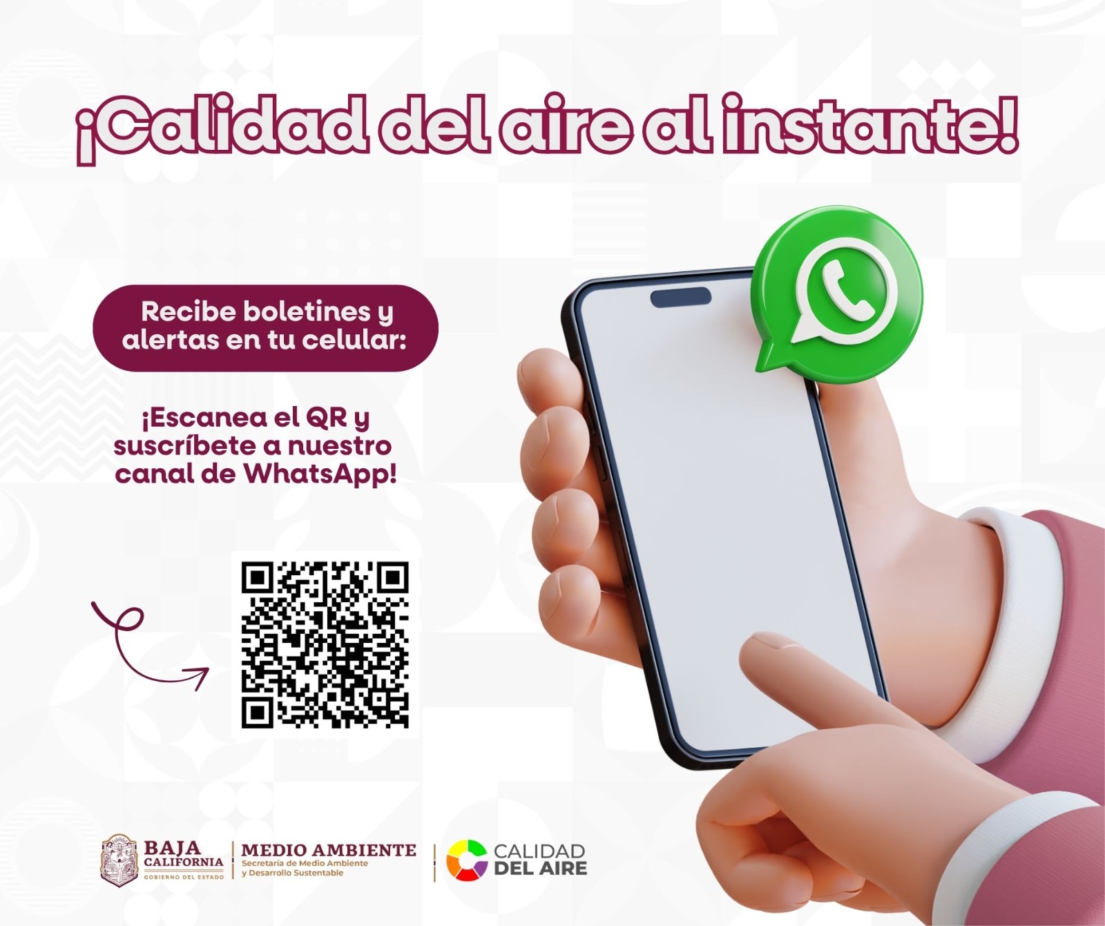 HABILITA SECRETARÍA DE MEDIO AMBIENTE CANAL DE DIFUSIÓN PARA ALERTAS Y BOLETINES DE CALIDAD DEL AIRE