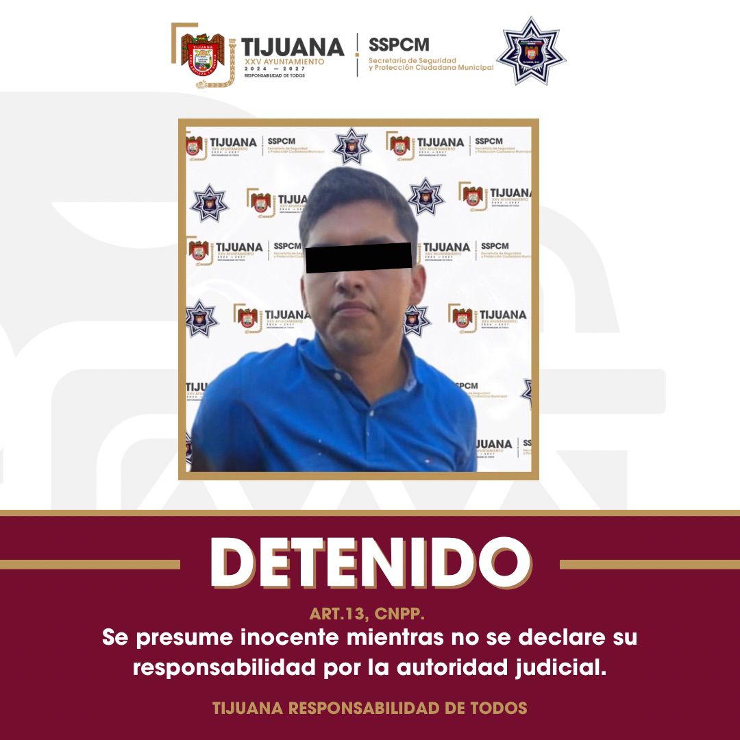 Asegura Policía Municipal a presunto homicida minutos después del crimen con el apoyo de las cámaras de video vigilancia
