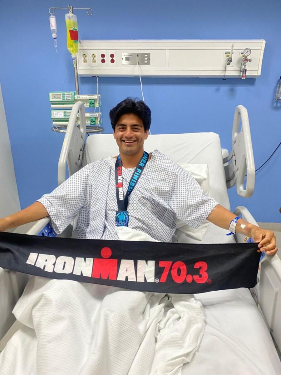 Atleta de Ensenada evoluciona tras colapso en Ironman 70.3 Cozumel