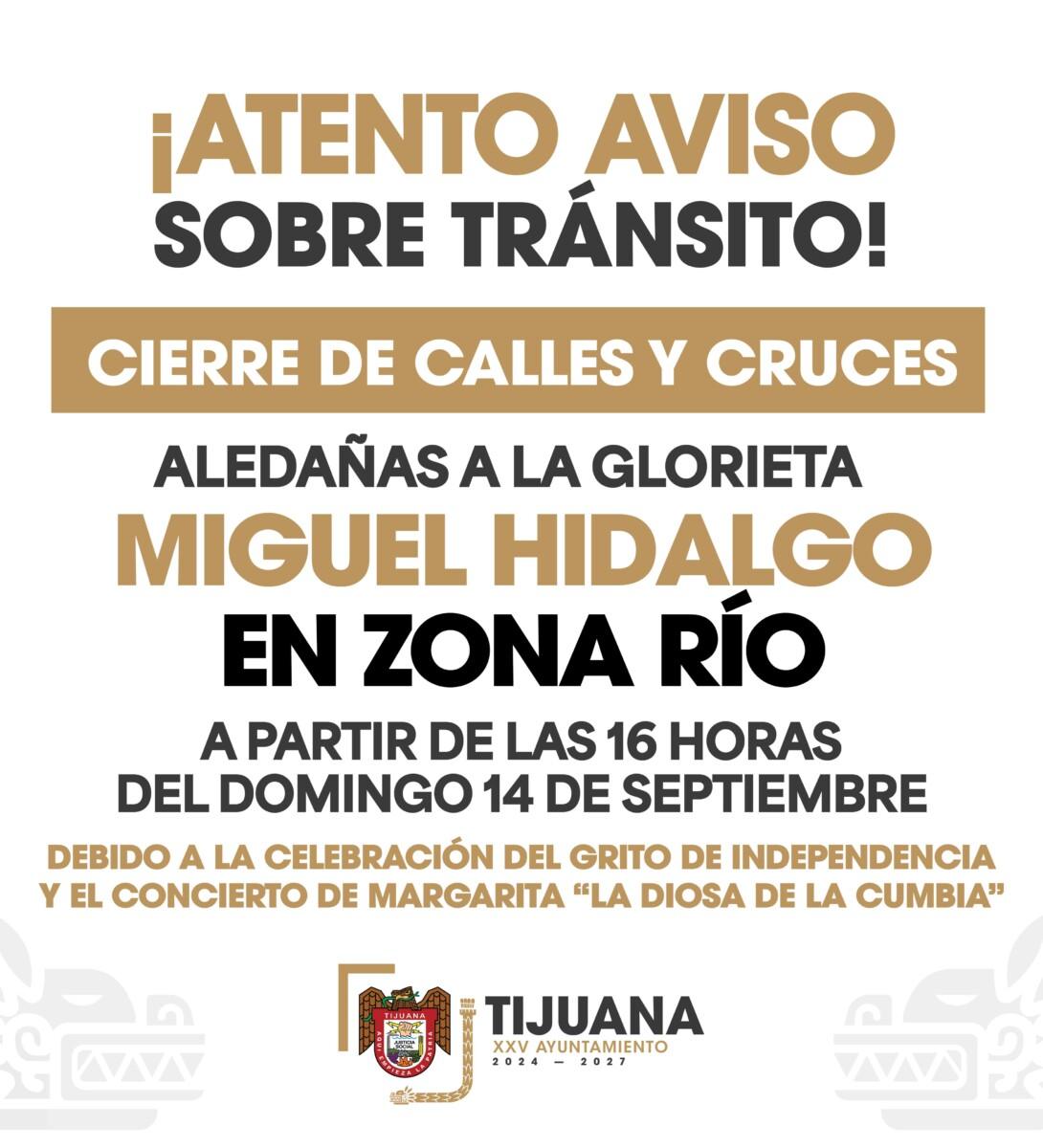 Anuncia Gobierno Municipal de Tijuana operativo de seguridad y apoyo vial por celebración del Grito de Independencia