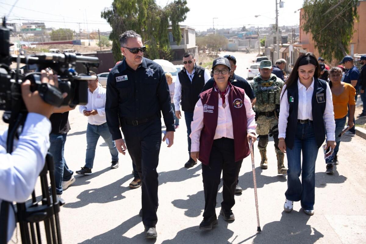 Encabeza presidenta municipal Rocío Adame Muñoz jornada de seguridad en Villa Bonita