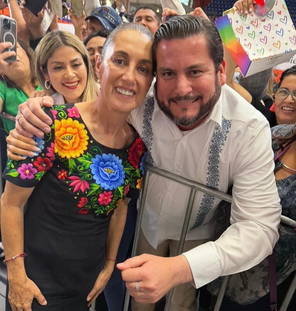 Asiste Ismael Burgueño al informe ‘La Transformación Avanza’ con la presidenta Claudia Sheinbaum en BC