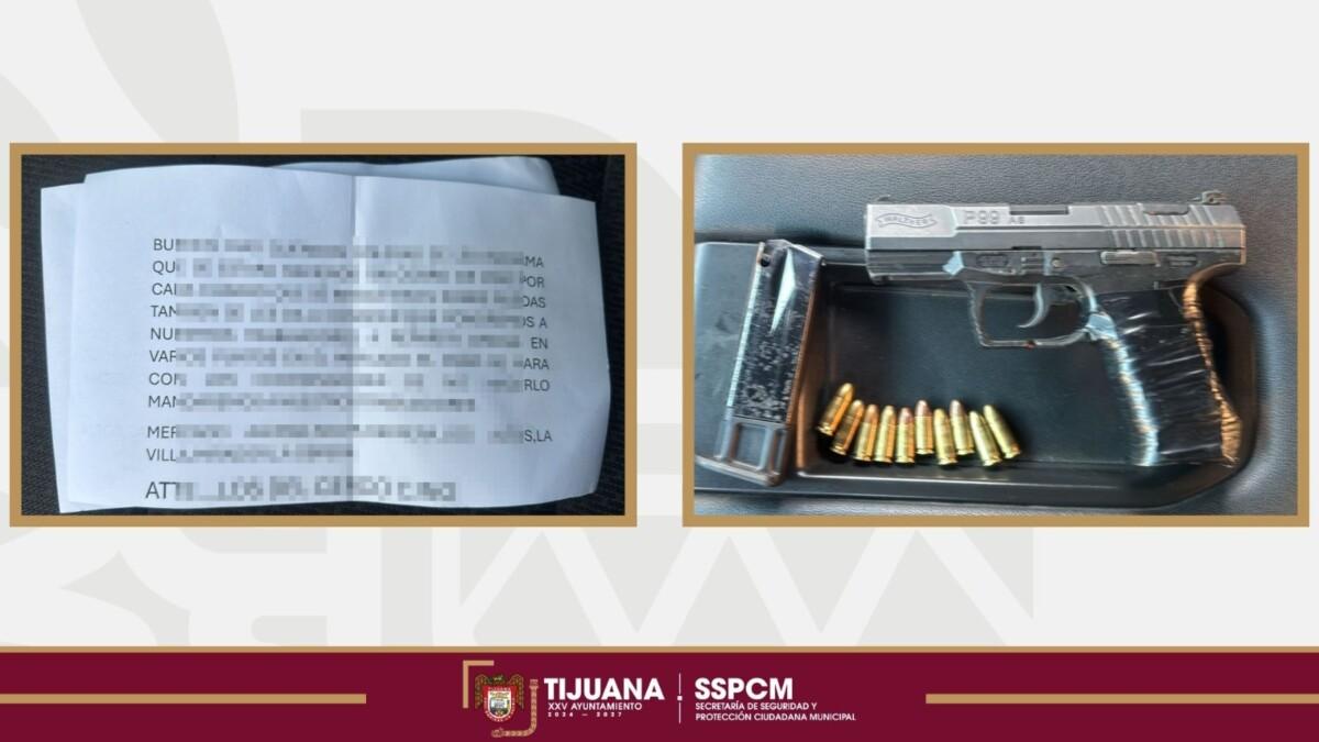 Detienen Policía Municipal de Tijuana a cuatro personas como presuntas responsables de amenazas e intento de extorsión
