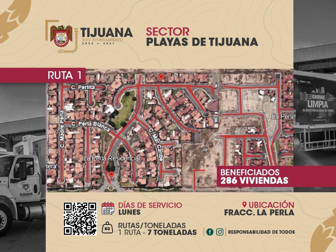 Amplía Gobierno Municipal cobertura de recolección de basura con nuevas rutas en Playas de Tijuana