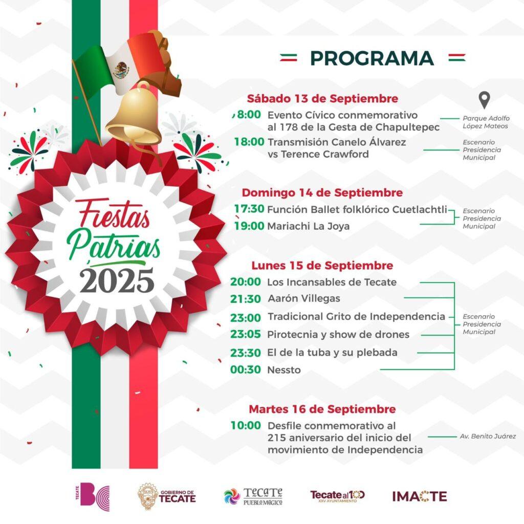 INVITA ALCALDE COTA MUÑOZ, A FIESTAS PATRIAS.