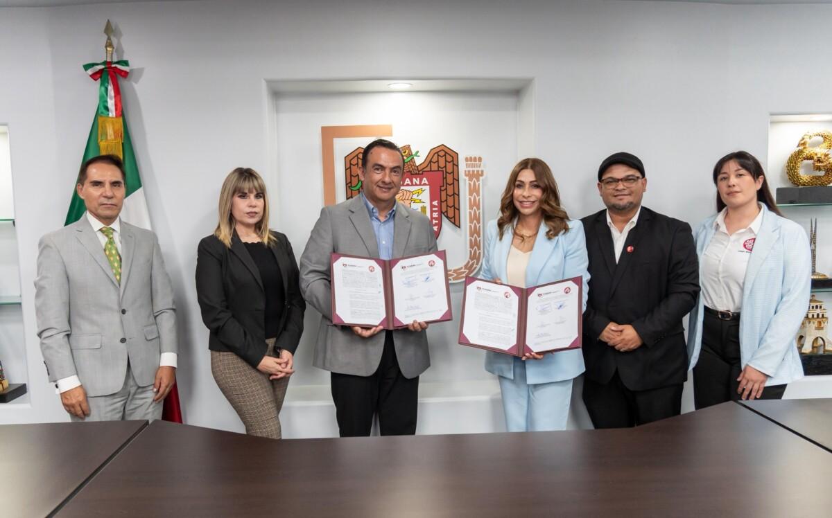 Firma XXV Ayuntamiento de Tijuana convenio de vinculación institucional con el Colegio Mentor Mexicano