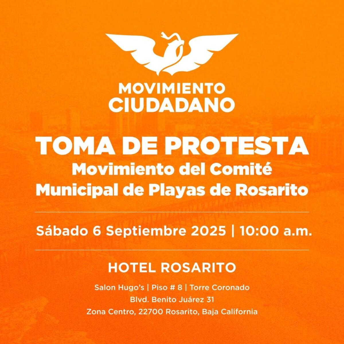 MOVIMIENTO CIUDADANO TIENE EVENTO EL SÁBADO EN ROSARITO