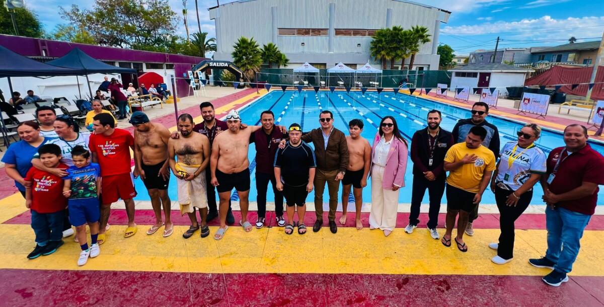 Reapertura Gobierno Municipal de Tijuana alberca de la Unidad Deportiva Reforma, tras finalizar trabajos de rehabilitación