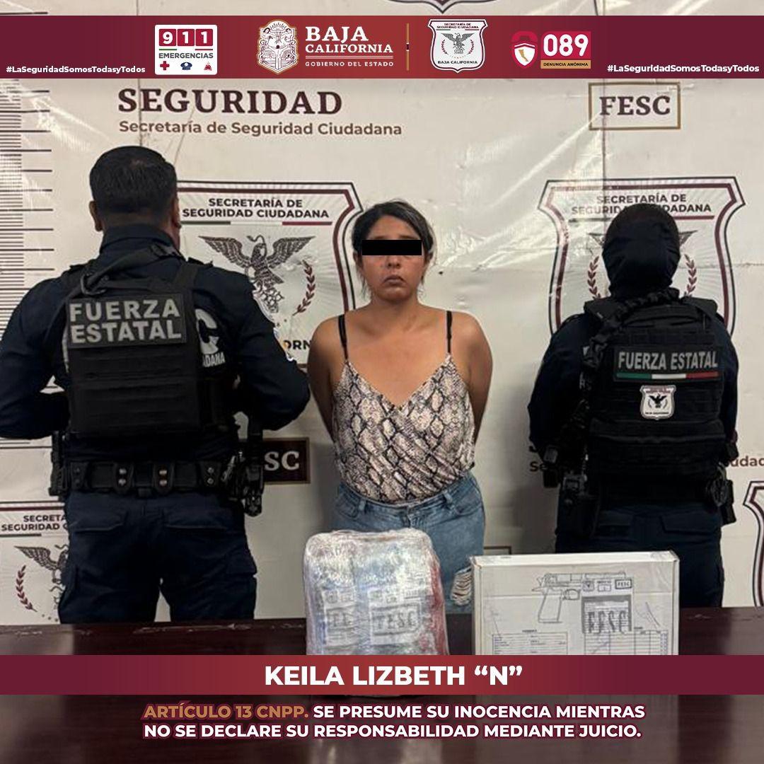 GRACIAS A DENUNCIA CIUDADANA FESC DETIENE A MUJER ARMADA EN TIJUANA