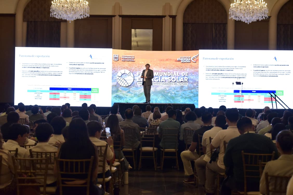 Destacan en el Foro Mundial de Energía Solar 2025 potencial de Sonora para la producción competitiva de hidrógeno verde