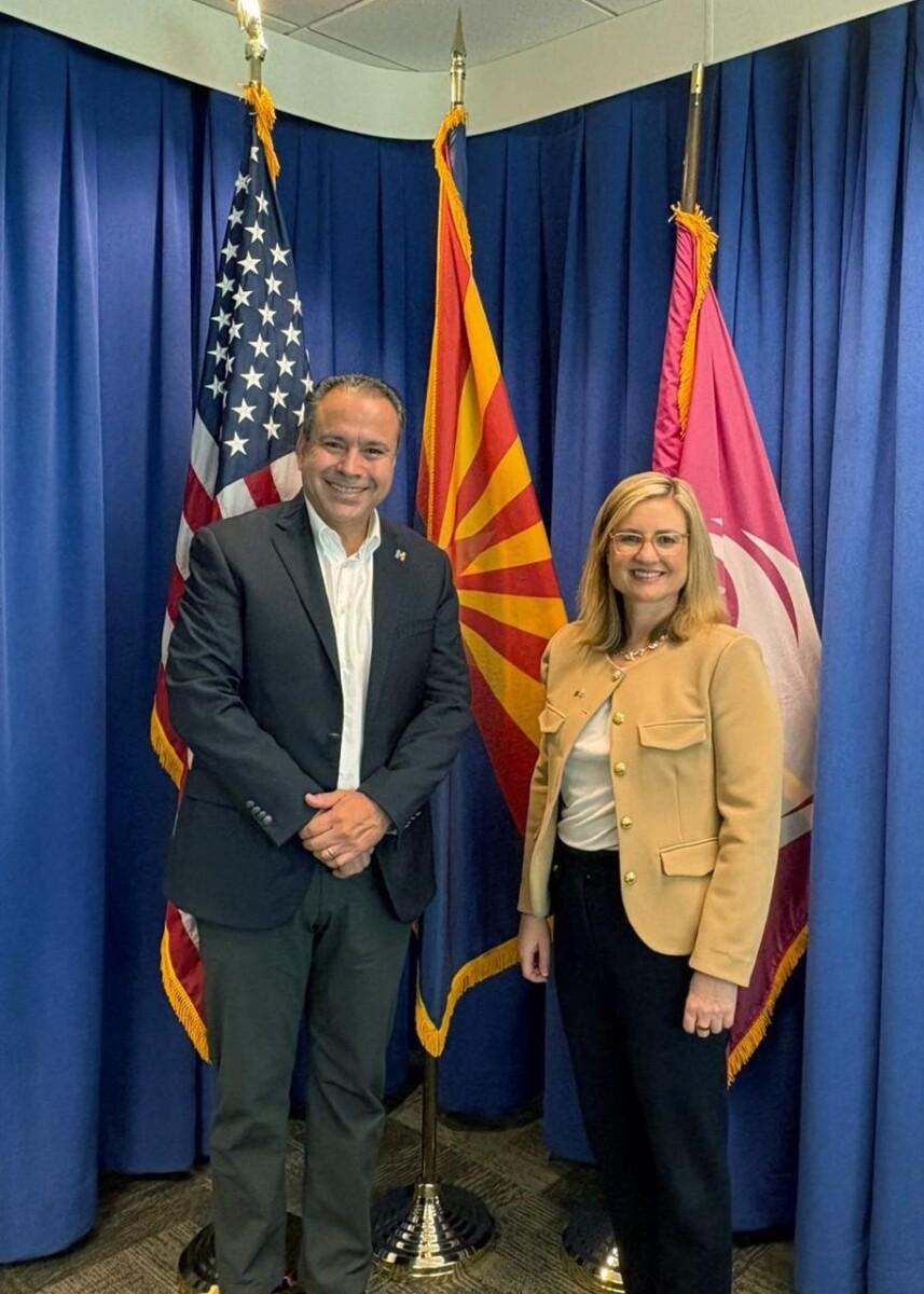 Destaca Astiazarán virtudes de Hermosillo como polo de inversión ante empresarios y alcaldesa de Phoenix