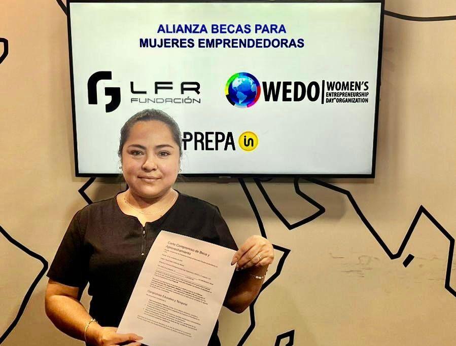 LFR FUNDACIÓN Y WEDO FIRMAN CONVENIO NACIONAL HISTÓRICO PARA BECAR A 100 MUJERES EMPRENDEDORAS A TERMINAR SUS ESTUDIOS DE PREPARATORIA