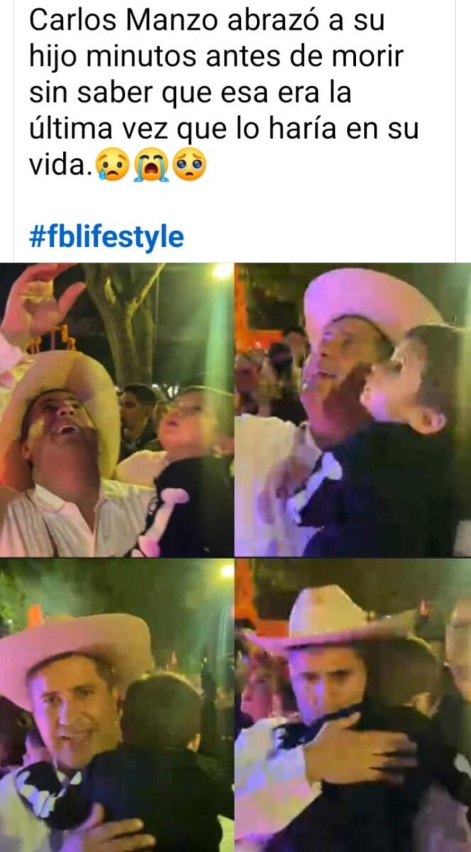 MOMENTOS ANTES DE SER AESINADO EL ALCALDE DE URUAPAN, CARLOS MANZO CON SUS NIÑOS EN EL FESTIVAL DE LAS VELAS