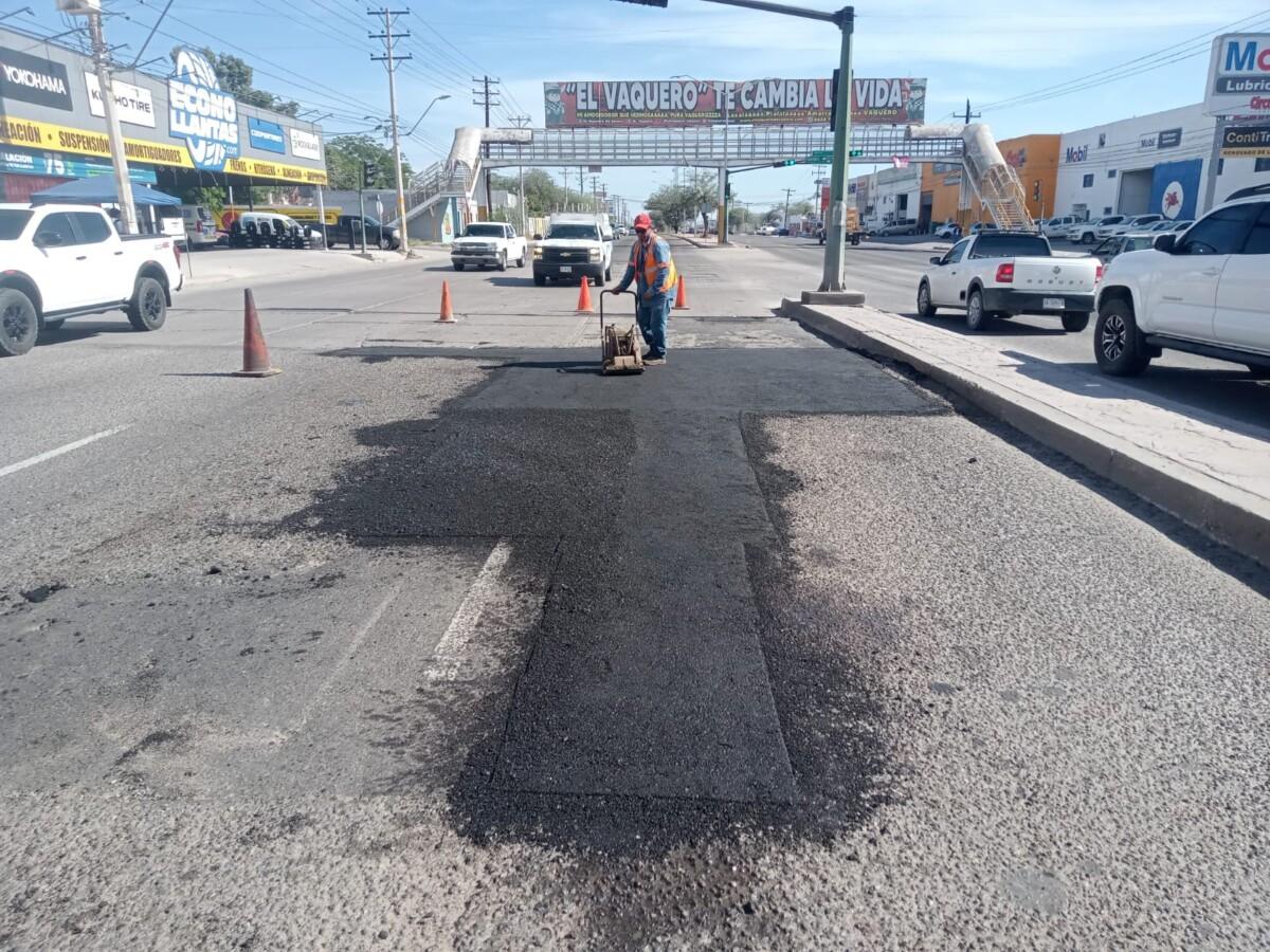 Con trabajo diario avanza la rehabilitación de calles en Hermosillo