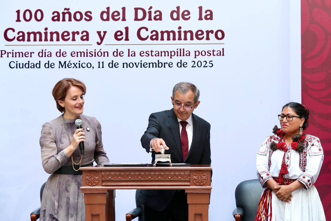 EMITE CORREOS DE MÉXICO TIMBRE POSTAL PARA CELEBRAR 100 AÑOS DE LAS CAMINERAS Y LOS CAMINEROS DE MÉXICO