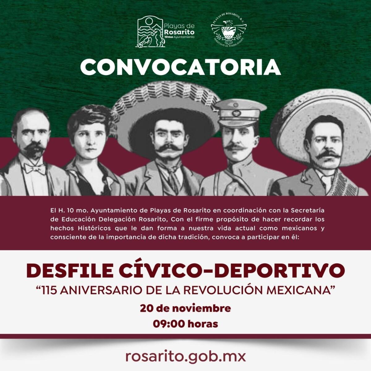Preparan el Desfile Cívico-Deportivo por el 115 Aniversario de la Revolución Mexicana