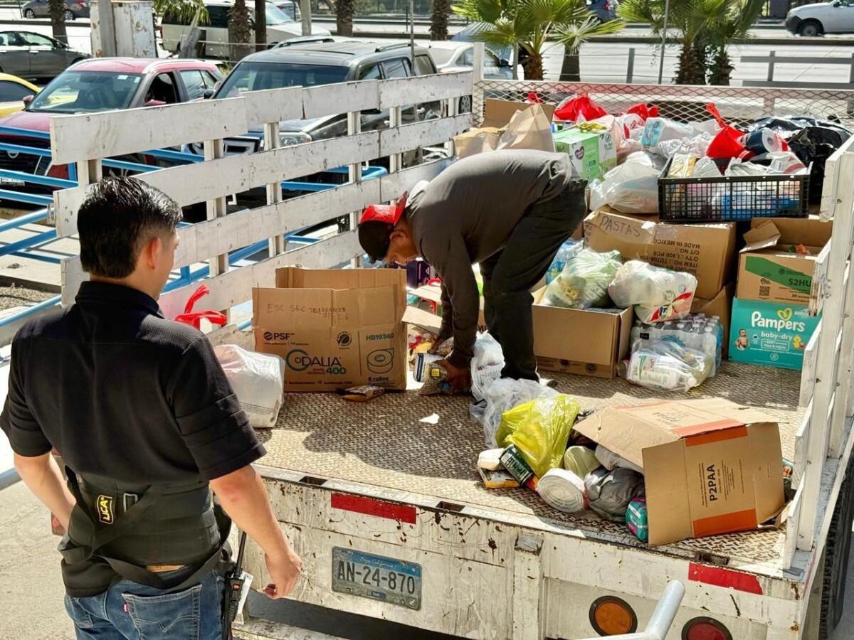 Recauda DIF Tijuana más de 12 toneladas en apoyo a familias afectadas por lluvias en el centro del país