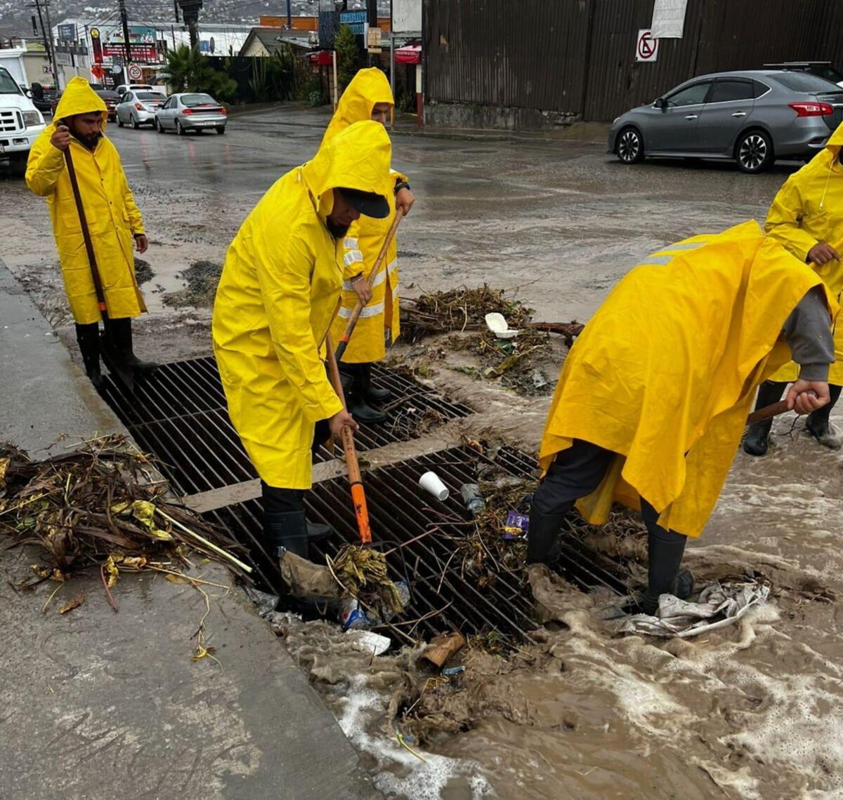 Informa Gobierno Municipal de Tijuana incidentes menores por lluvias registradas en la ciudad