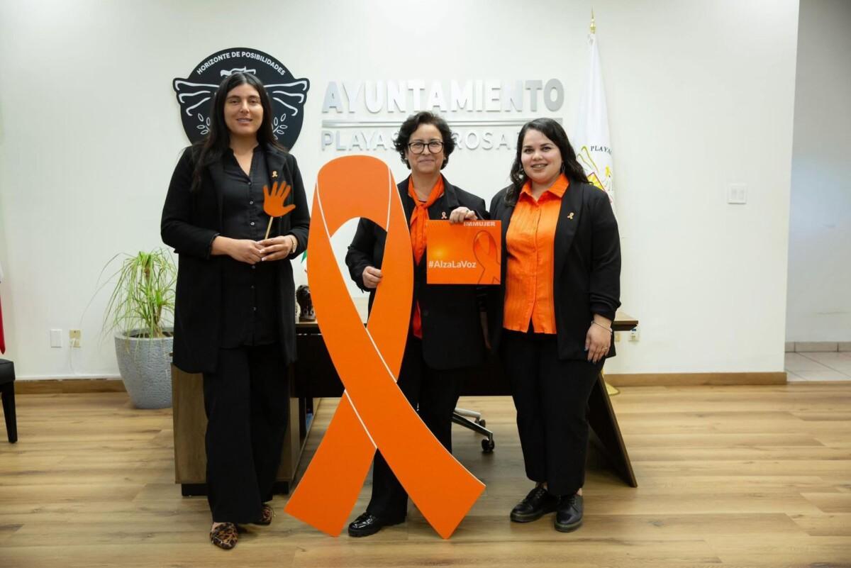 Playas de Rosarito fortalece su compromiso por una vida libre de violencias para las mujeres.