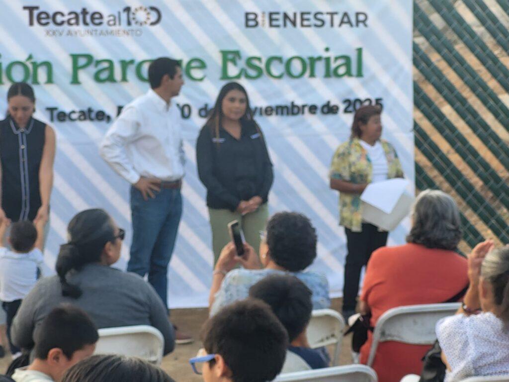 INAUGURAN PARQUE DE COLONIA ESCORIAL UNA PROMESA DEL ALCALDE ROMAN COTA.