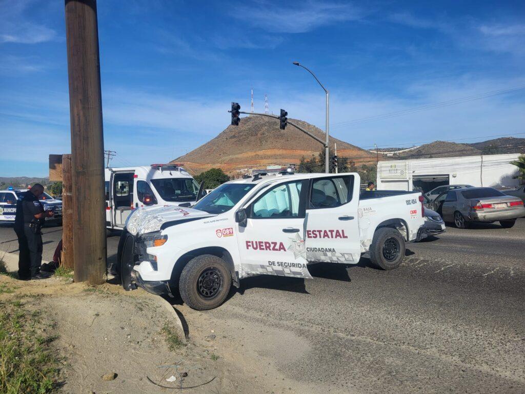 BRUTAL CHOQUE DE UNIDAD DE LA FESC CONTRA AUTO