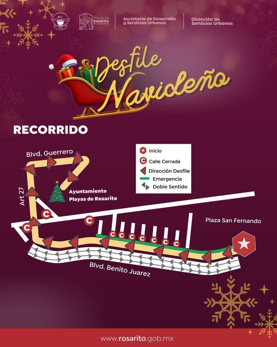 ¡Hoy es el Gran Desfile Navideño en Playas de Rosarito!