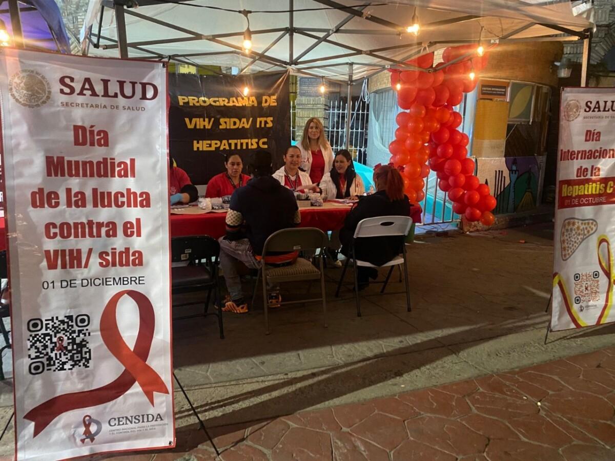 REALIZAN DETECCIONES DE VIH EN PLAZA SANTA CECILIA