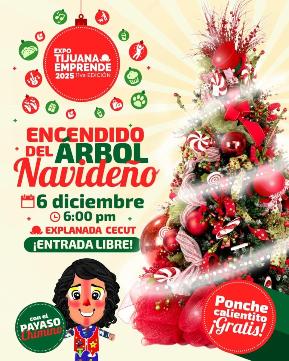 TIJUANA SE VISTE DE NAVIDAD CON EL ENCENDIDO DEL ÁRBOL DE NAVIDAD EN DIFRENTES SITIOS