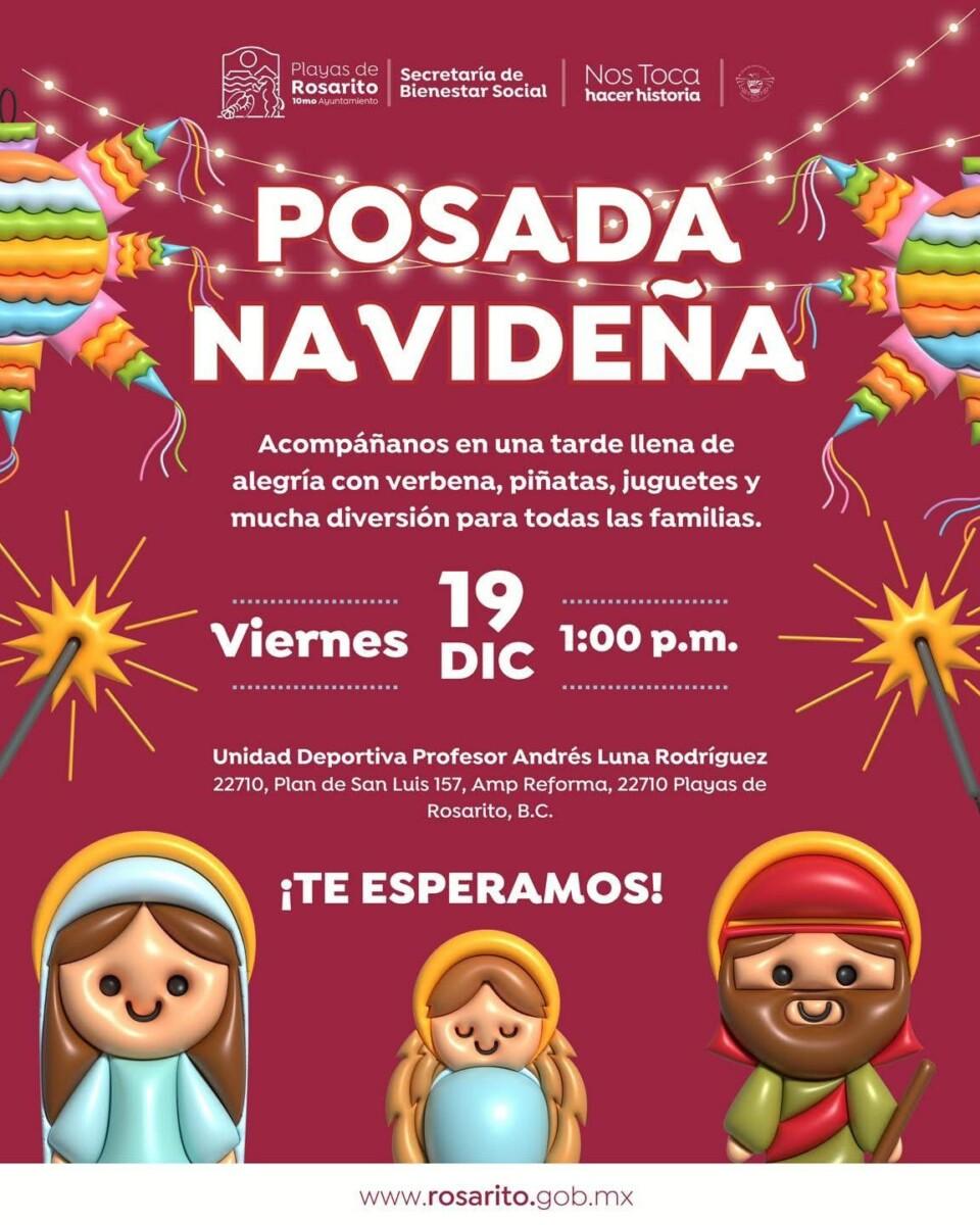 ¡Mega Posada Navideña en la Unidad Deportiva Andrés Luna!