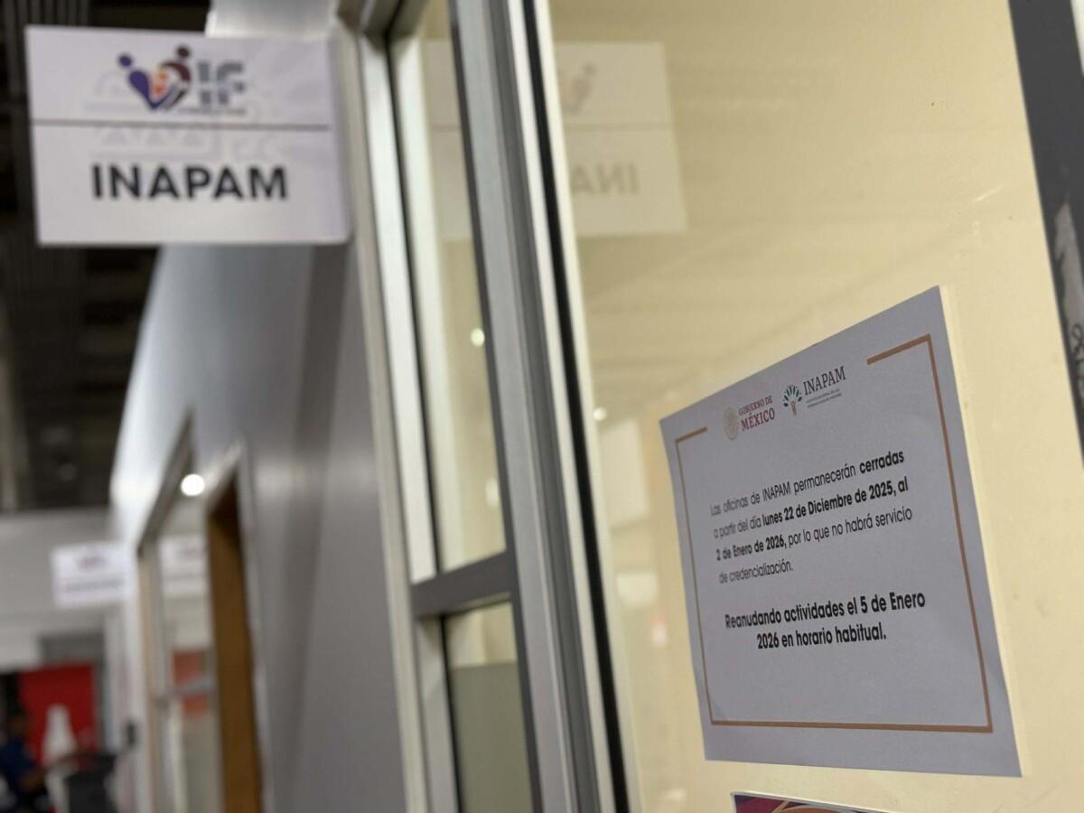 Informa Gobierno Municipal suspensión de atención del módulo del INAPAM en instalaciones del DIF Tijuana por periodo vacacional