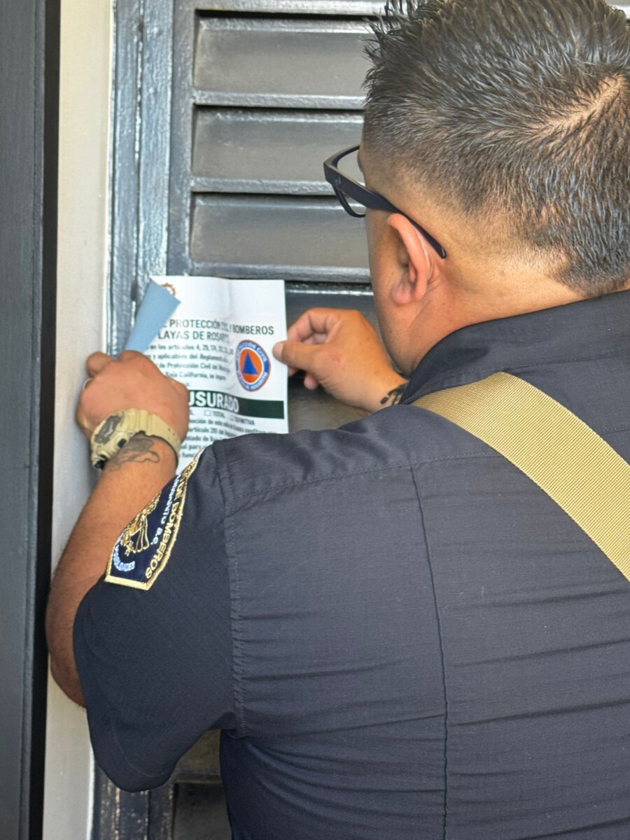 El 10° Ayuntamiento de Playas de Rosarito informa sobre atención a intoxicados en Punta Azul.