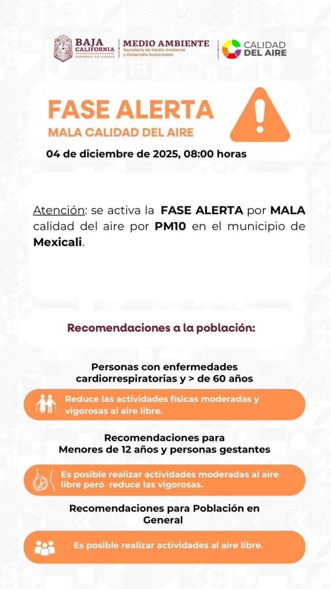 MÓNICA VEGA SECRETARIA DEL MEDIO AMBIENTEDEL GOBIERNO ESTATAL, NO TIEN RECURSOS PARA HACER FRENTE A LA MALA CALIDAD DEL AIRE QUE PREVALECE EN MEXICALI
