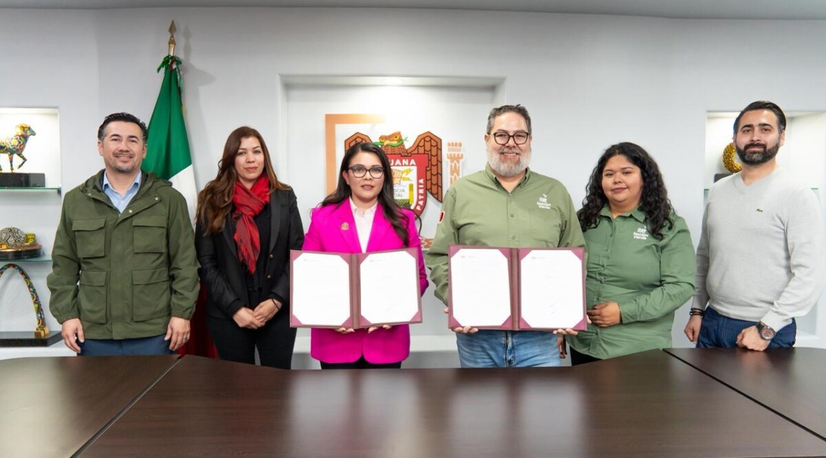 Firma Gobierno Municipal de Tijuana convenio de colaboración con Nación Verde A.C. para fortalecer el desarrollo ambiental sustentable
