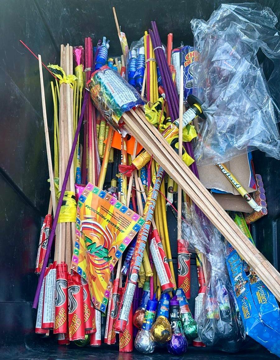 Decomisa Gobierno Municipal de Tijuana 30 kilos de pirotecnia en operativo de inspección
