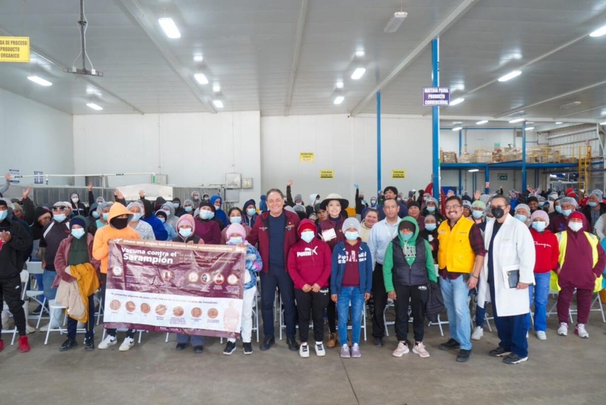 REALIZAN OPERATIVO DE SALUD EN EMPAQUE DEL VALLE DE MEXICALI PARA PREVENIR SARAMPIÓN