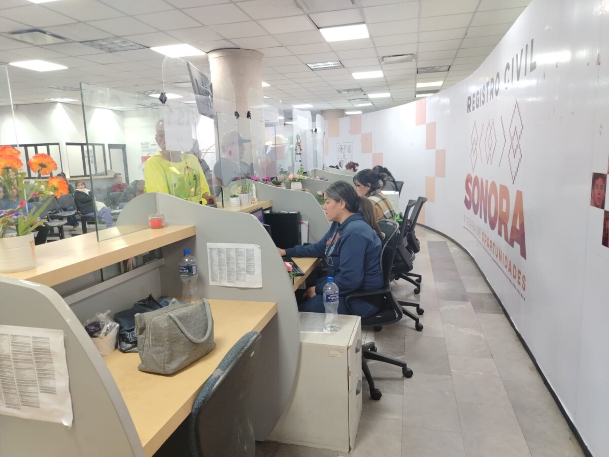 Registro Civil de Sonora mantendrá servicios y atención durante el periodo vacacional