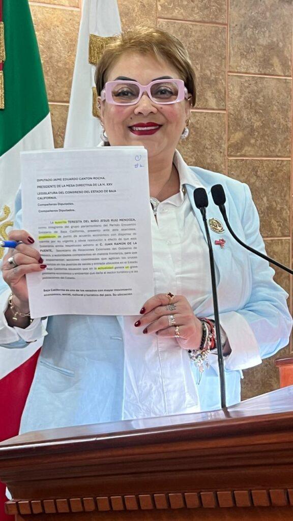 ENTREGA DIPUTADA TERE RUIZ INFORME ANTE EL IEE-BC